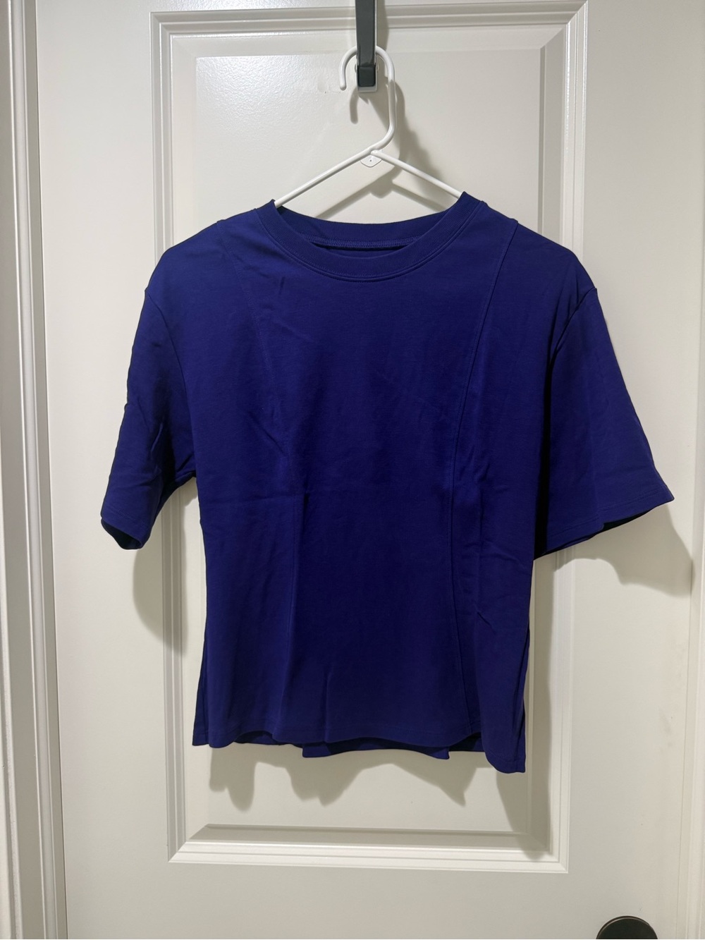 Athleta Wishful Cotton Tee mystic size small